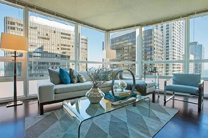 Luxury apartement Streeterville Chicago with a city view